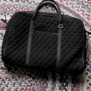 Vera Bradley tote and laptop matching black